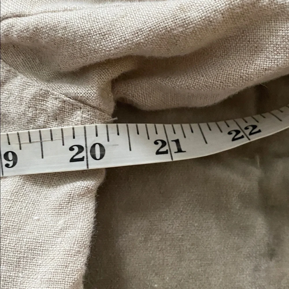Orvis Shoreline Linen Shirt/Jacket/Shacket Tan/Neutral/Flax Women's Size Small - Picture 6 of 7